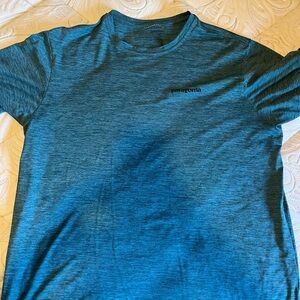 Patagonia Men's Blue T-Shirt Capilene cool dry